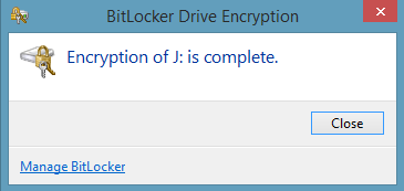 Encryption complete