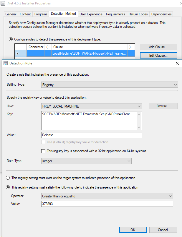 .Net 4.5.2 Detection method