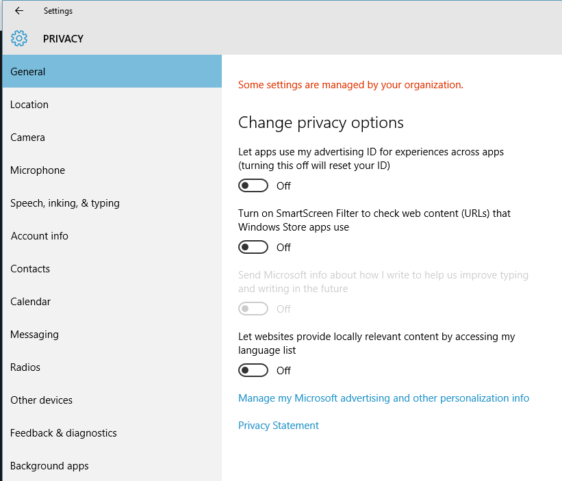 Settings App