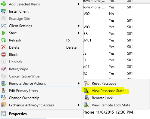 open View Passcode state