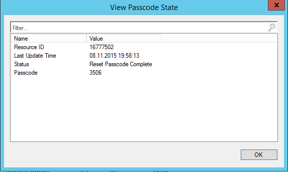 View Passcode State