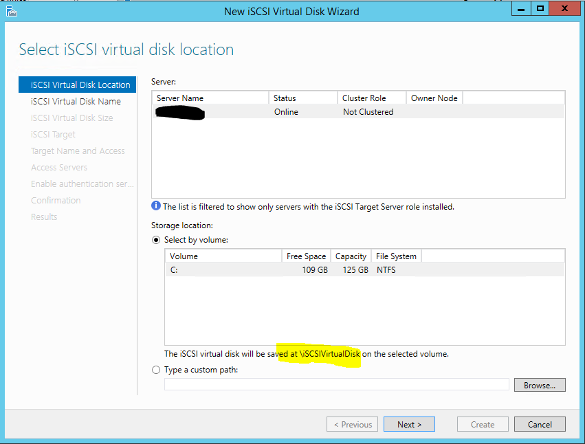 Create Virtual Disk