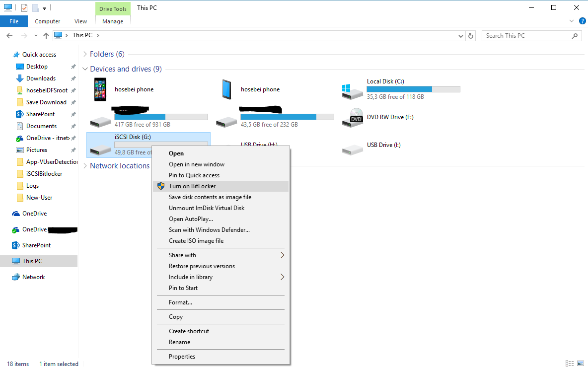 Turn on Bitlocker