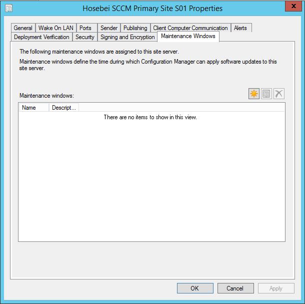 Site Maintenance Window
