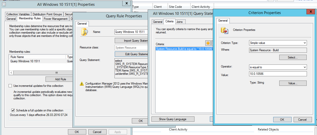 Windows 10 Build Query