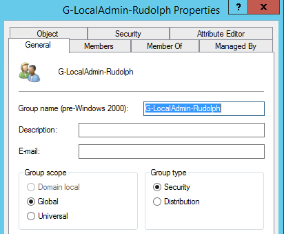 create group