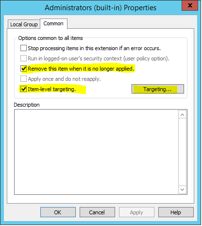 GPP common settings