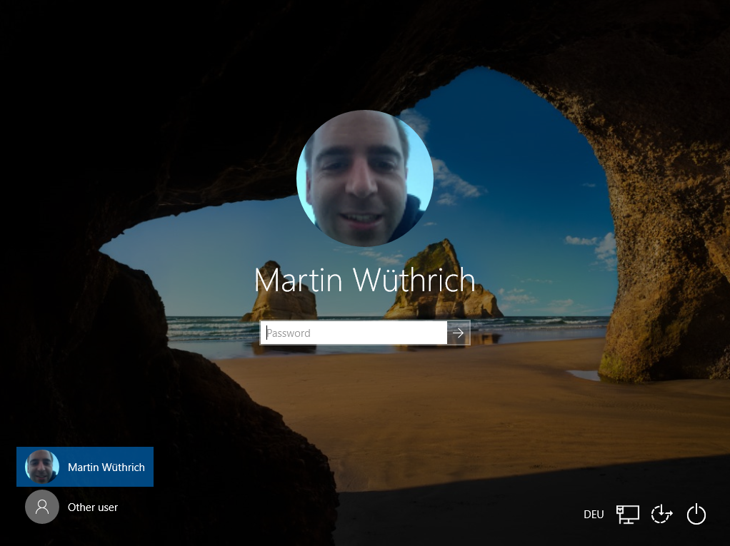 Windows 10 Logon Screen User Picture