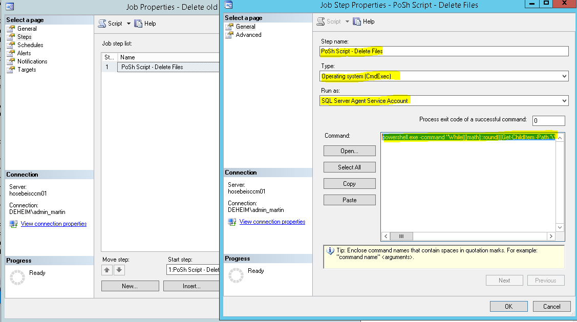 PoSh SQL Delete Files