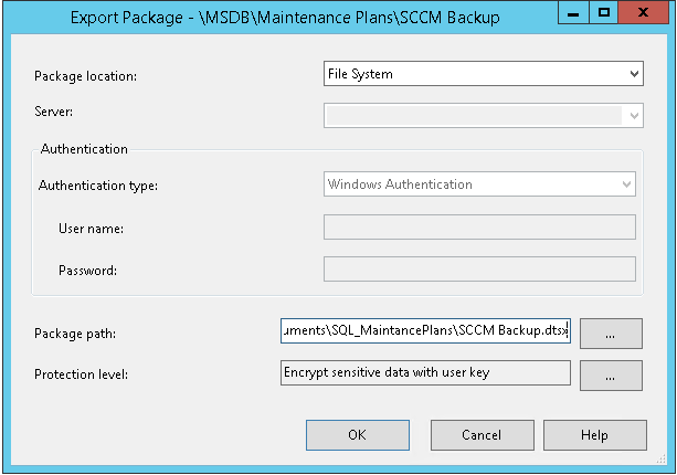 Maintenance Package