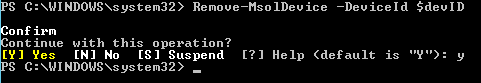 Azure AD Remove Device with PowerShell
